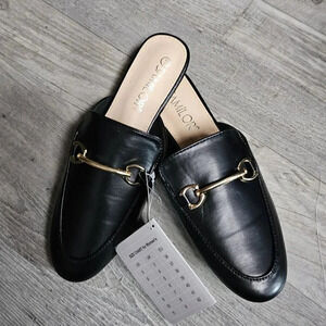 Semilor Mules for women flats comfortable slip on pointed tor size 7 black